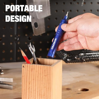 WORKPRO 24 in 1 Multi Bit Mini Screwdriver Set Magnetic, Blue - color: Blue