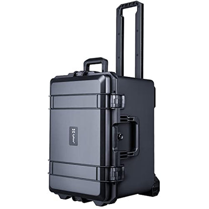 Lykus HC-5230 Hard Case with Wheels and Foam, Inner Size 19.09*12.68*12.6in - size: HC-5230