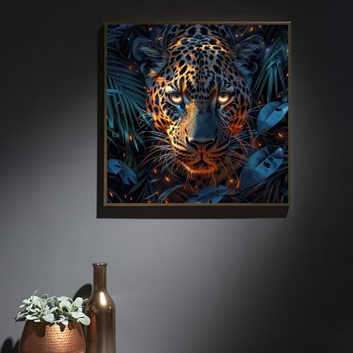 ILYUFO Diamond Art Kits for Adults Forest Leopard DIY Diamond Painting - color: Forest Leopard