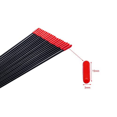 20pcs 2.4G-H-z Antenna Tube with Caps Red for Frsky FPV Receiver