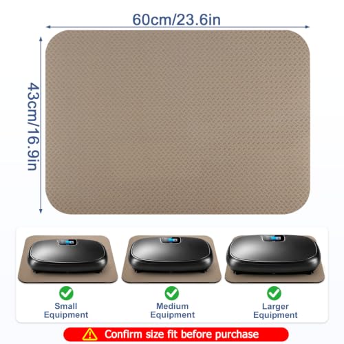 Non-Slip Vibration Plate Mat, Anti Vibration Pad for Vibration Board - size: 5MM Thick - Champagne Beige