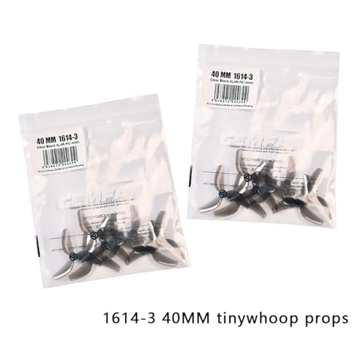 Gemfan 1614 3-Blade 40MM Tiny Props 1mm Hole TinyWhoop Propellers for 1S Micro FPV Drone Quadcopter
