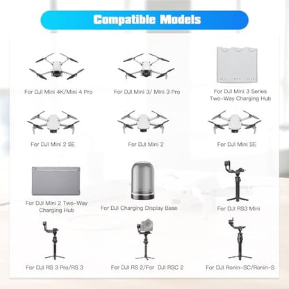 30W Power Adapter Charger for DJI Drone Mini 4K/ 4 Pro/ 3-Pro/ 3/ 3Pro Two-Way Charging Hub - White - color: white