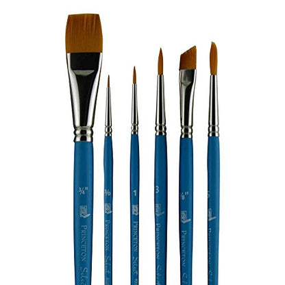 Princeton Select Artiste Brush Set No. 21, Synthetic, 6 Piece, 1 Count - size: SET 21- 6 BRUSH SET
