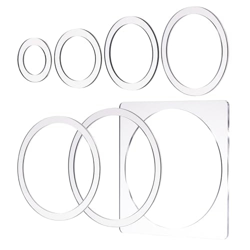 Pack of 7 Big Circle Inlay Template |Router and Decorative Templates for Woodworking -2