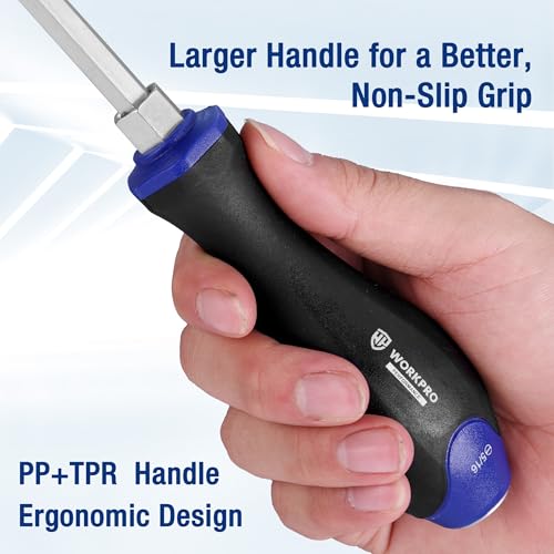 WORKPRO 24PCS Magnetic Screwdriver Set, Go-Thru Screwdriver with Organizer - style: 24-Piece Go-thru Screwdriver Set