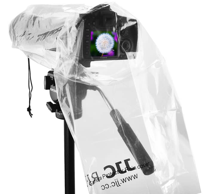 JJC Camera Rain Cover Sleeve for DSLR w/Lens up to 18", Waterproof, 2-Pack - color: 2-Pack