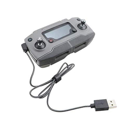 Hanatora Remote Controller USB Charging Cable Cord for DJI Mavic 2 Pro Zoom,Mavic Mini,SE,Mavic Pro,Air,Spark Drone,Nylon Braided Control Accessories