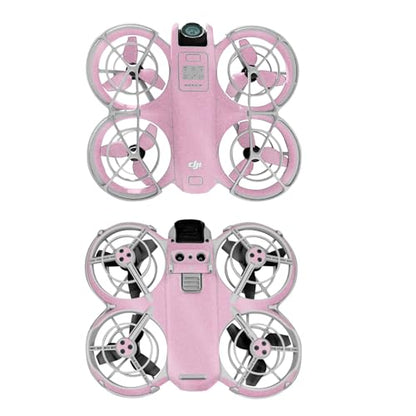 Glossy Glitter Drone Skin Compatible with DJI Neo - Solid Pink - Premium 3M Vinyl Protective Wrap Decal Cover - Easy to Apply | Crafted in The USA by MightySkins - color: Solid Pink, style: Glossy Glitter Finish