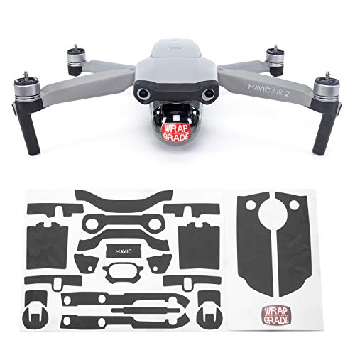 Wrapgrade Skin Compatible with DJI Mavic Air 2 | Accent Color A (Black Bumpy CAMO) - color: Black Bumpy Camo