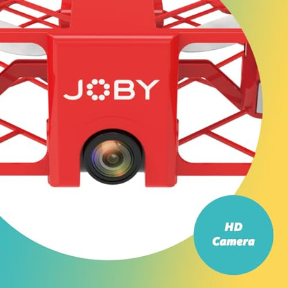 JOBY Fly X, Mini Drone with HD Camera, Enclosed Propellers Guard, 6-Axis GYRO, Emergency Landing, 360° flip, Up to 100 ft, 2 Batteries, compatible iPhone/Android, Fun Toys Gifts for Beginners (Drone)