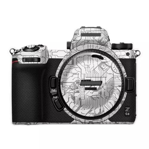 Anti-Scratch Camera Skin Wrap Z6 II Sticker Coat Vinly Protective Film Body Protector Decals Cover for for Nikon Z6II Z7II Z7 II (Circuit White) - color: Circuit White