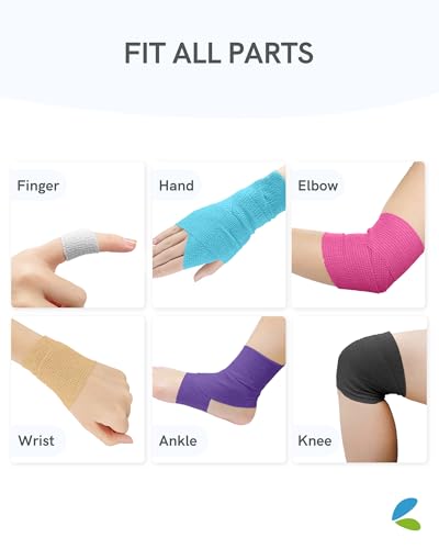 FriCARE Self Adhesive Bandage Wrap, Medical Tape in First Aid Kit - color: Zenith Blush
