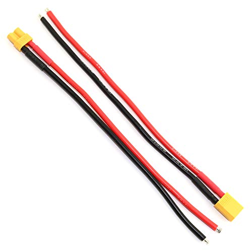DGZZI 1Pair XT30 Plug Male and Female Connector with 150mm 16AWG Cable for RC Lipo Battery FPV Drone