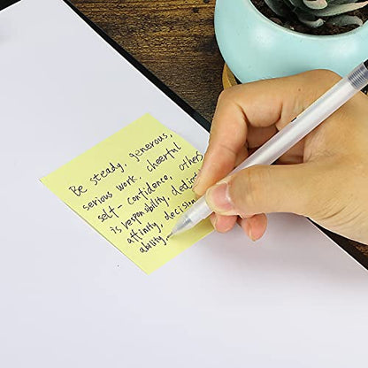 Mr. Pen- Sticky Notes, 3"x3", 12 Pads, 720 Sheets, Pastel Yellow Colors - color: Pastel Yellow