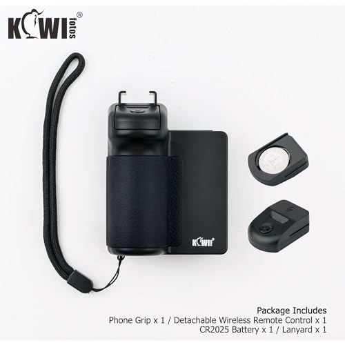 KIWIFOTOS Phone Camera Grip with Remote Shutter Cold Shoe Mount - color: Phone Camera Grip