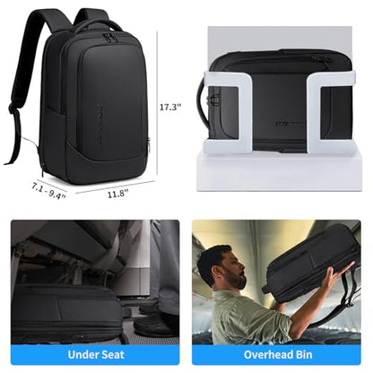 FENRUIEN Expandable Laptop Backpack for Men, 15.6 Inch USB Charging Work Backpack for Business/Commute/Travel - style: Expandable Backpack
