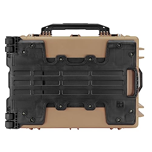 Eylar 31.5" X-Large Protective Roller Hard Case for Cameras, Drones, Tools, and AV Equipment with IP67 Waterproof, Shock Resistant, and Customizable Foam Inserts (Tan FDE) - color: Tan