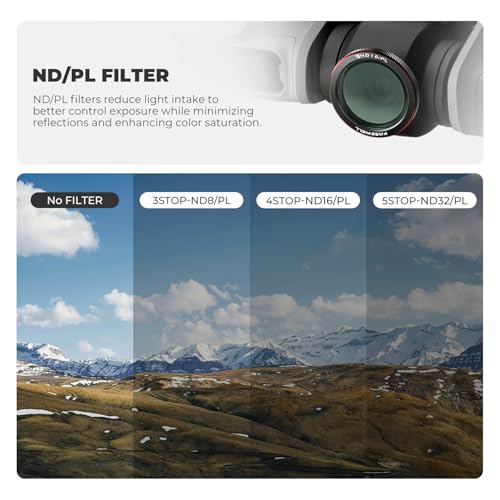 Freewell 9-Pack Magnetic ND, ND/PL, CPL, UV, Mist Filters for DJI Neo 2 - style: Mega Kit