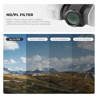 Freewell 9-Pack Magnetic ND, ND/PL, CPL, UV, Mist Filters for DJI Neo 2 - style: Mega Kit