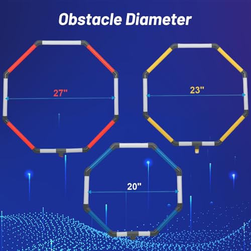 Drone Obstacle Course Gate Kit - 3 Different Sizes FPV RC Racing Game Loop Gates, Easy to Build & Carry Competition Set for Kids & Adults