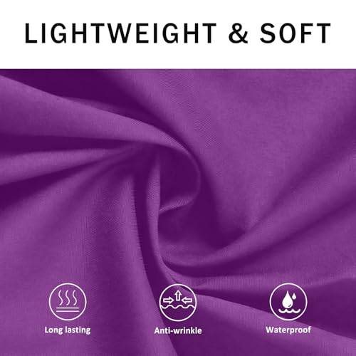 BOHARERS Waist Purple Apron with 3 Pockets - Black Waitress Server Short Apron - color: 1 Pack Purple