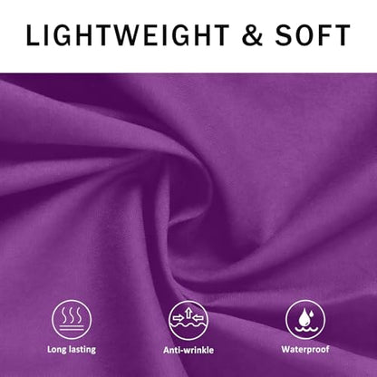 BOHARERS Waist Purple Apron with 3 Pockets - Black Waitress Server Short Apron - color: 1 Pack Purple