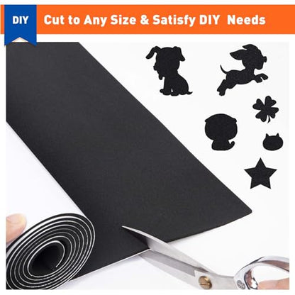MAGZO Adhesive Sponge Neoprene Foam Padding, 1/8" Thick x 12" x 59" - size: 59In*12In*1/8In