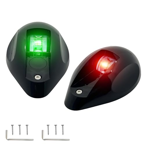 Red/Green Boat Navigation Lights, Waterproof Marine Bow Light - color: Red / Green-separate