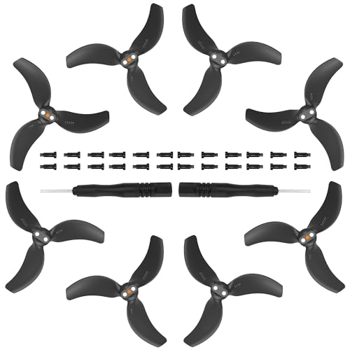 8Pcs Avata 2 Propellers Replacement Prop Blades 3032S Low Noise Wings for DJI Avata 2 Drone Accessories Black Tips