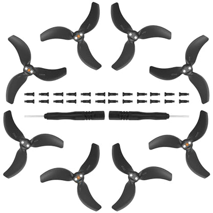 8Pcs Avata 2 Propellers Replacement Prop Blades 3032S Low Noise Wings for DJI Avata 2 Drone Accessories Black Tips