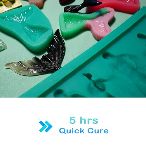 BBDINO Super Elastic Silicone Mold Making Kit 8A Clear 4.4 Lbs - color: 70.6 Oz Clear