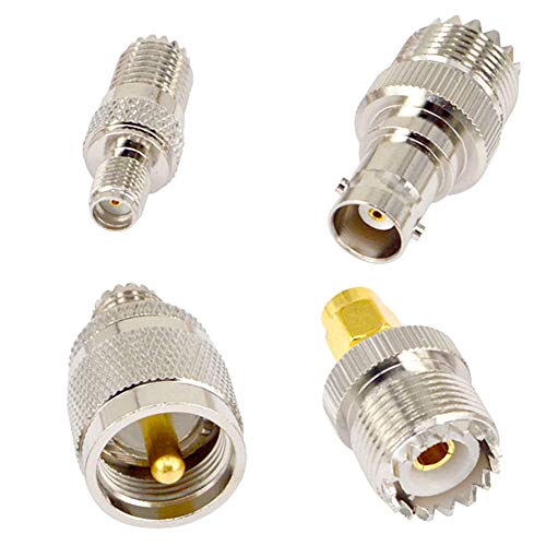 onelinkmore 20-Piece UHF Adapter Kit, PL-259/SO-239 to SMA, BNC and TNC