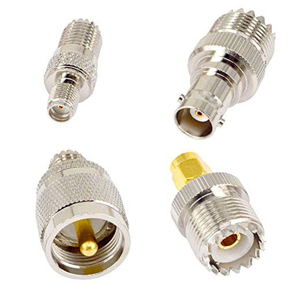 onelinkmore 20-Piece UHF Adapter Kit, PL-259/SO-239 to SMA, BNC and TNC