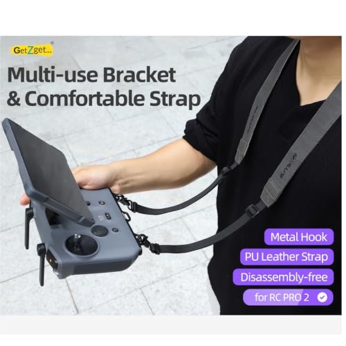 GetZget® Neck Strap Lanyard Compatible with DJI Mavic 4 Rc Pro 2 Remote Control Adjustable Strap Accessories
