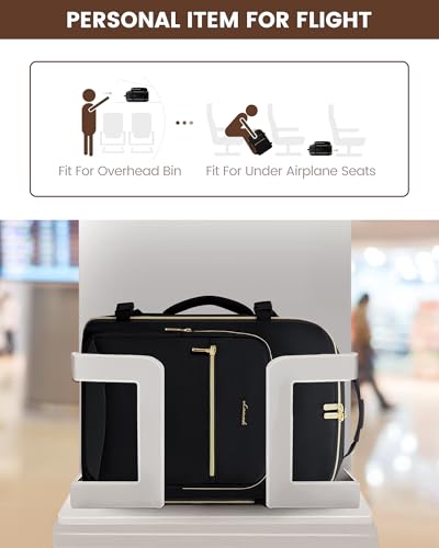LOVEVOOK 40L Travel Backpack Flight Approved Carry on Backpack,3 Packing Cubes,Waterproof Personal Item Travel Bag,TSA Carry on Luggage Suitcase Travel Essentials,Gifts for Women & Men,fits 17" Laptop - color: Black-black, size: Large-40L-4Pcs(Standard)