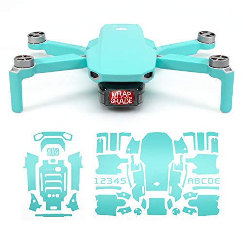 Wrapgrade Skin Compatible with DJI Mavic Mini (Mint Blue) - color: MINT BLUE