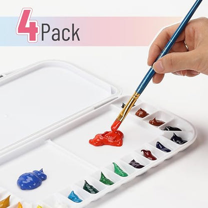 Mr. Pen- Airtight Watercolor Palette with Lid, 4 Pack - color: White, size: 4 Pack