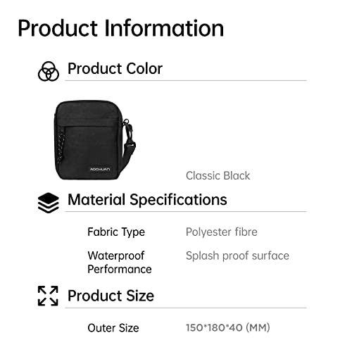 AOCHUAN B20 Camera Bag Gimbal Storage Sling Bag for Camera, Lens, 3-Axis Gimbal Stabilizer & Camera Accessories, with Compartment Insert, Mesh & Shoulder Strap