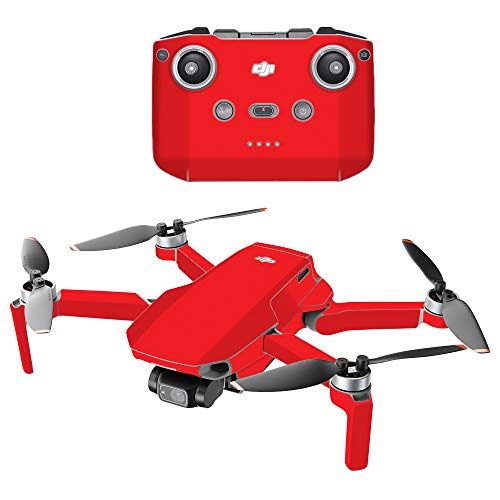 MightySkins Compatible with DJI Mini 2 Portable Drone - Solid Red | Protective, Durable, and Unique Vinyl Decal wrap Cover | Easy to Apply, Remove, and Change Styles | Made in The USA - color: Solid Red