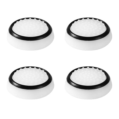 4pcs Thumb Grips Joystick Cap Cover for PS5 PS4 Xbox Series X/S Controller - color: white
