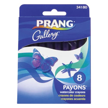 Prang Payons Watercolor Crayons, Assorted, 8/Pack, 6 Packs, 48 Payons Total - style: Box of 8, 6-Pack