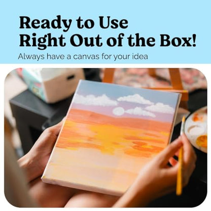 Chalkola 11x14 Canvas for Painting, 15 Bulk Value Pack - Blank Panels - color: 15 - 11"x14" - Whiite