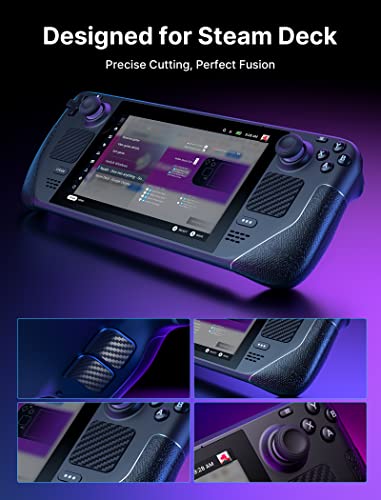 JSAUX Skin Stickers Set for Steam Deck/OLED, Steam Thumb Grips Accessories
