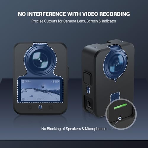JJC Silicone Case for DJI Osmo 360 Only,Anti-Scratch Anti-Slip Dustproof
