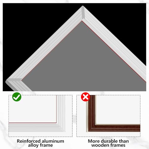 Zonon 8 Pcs Aluminum Screen Printing Frames 10 x 14 Inch, 160 Mesh - size: 10 x 14 Inch