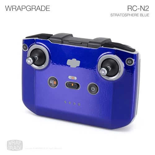 WRAPGRADE Skin Stickers Compatible with DJI RC-N2/N3 (Stratosphere Blue) - color: STRATOSPHERE BLUE