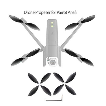RC Drone Propeller Blade, 8pcs CW CCW Replacement Blade Propellers for Parrot Anafi Drone