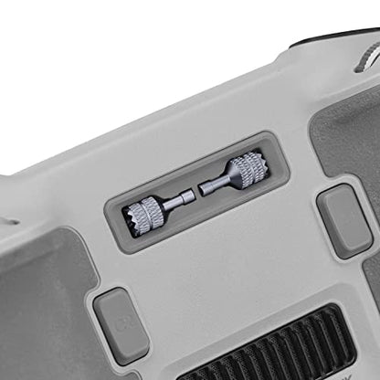 2PCS Replacement Joystick for DJI RC/RC 2 Remote Controller Aluminium Thumb Sticks Compatible with DJI Mini 3 Pro/Mini 4 Pro/Air 3 Flip Fly More Combo Drone Accessory(Silver Grey)