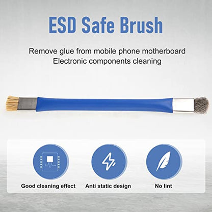 -022B Safe Brush Anti-Static Motherboard PCB Cleaning Brush for Mobile Phone Repair Tools Kit Double Head Convenience